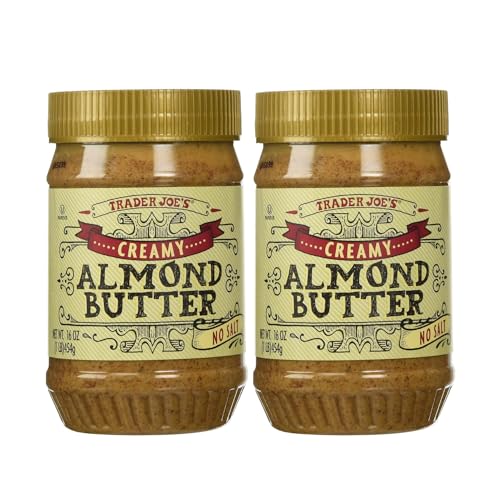 Trader Joe's Creamy Almond Butter No Salt 16 Oz - SET OF 2