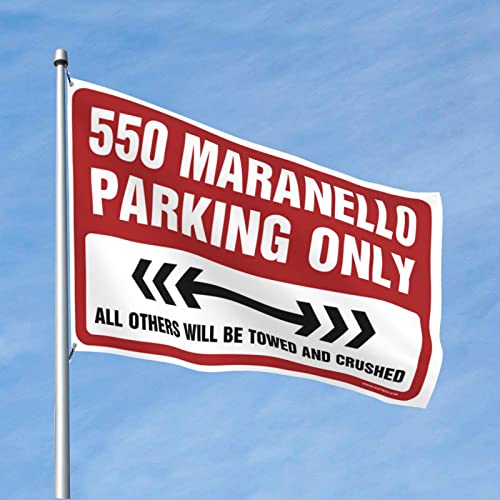 Drapeau de jardin 550 Maranello Parking pour décoration extérieure de patio en hiver