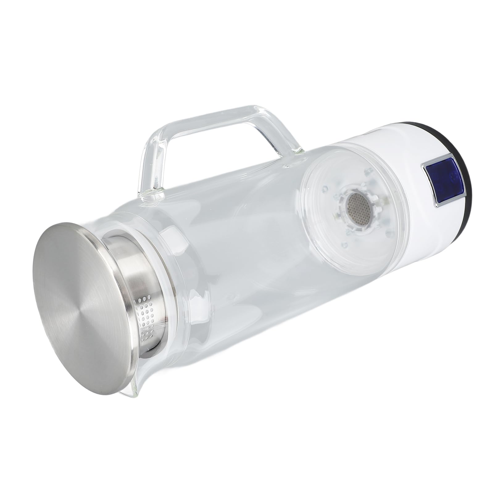 Botella de Agua de Hidrógeno, 1000 Ml, 1000 a 1500 Ppb, Generador de Agua Rica en Hidrógeno de Vidrio de Borosilicato con Mango para el Hogar, Fitness, Oficina