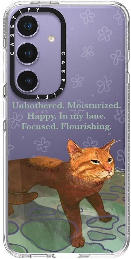CASETiFY Clear Galaxy S24 Case - Unbothered. Moisturized. Well-Hydrated - Clear