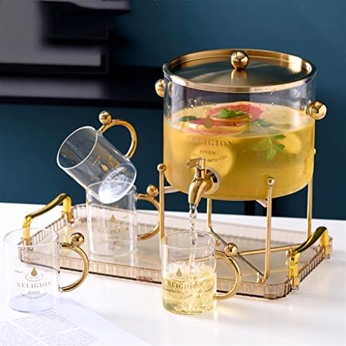 Distributeur de boisson en verre 4L pour buffets et repas - 5