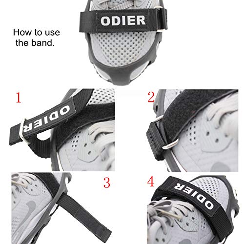 Shoe Ice Grippers Ourdoor Ice Cleats fit All Kind of Shoes Designed for Walk on Ice Snow and Freezing Mud Ground Must Have Outdoor Sports Activity Accessory (24-Teeth, XL)