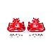 Power Stop Rear S2754 Pair of High-Temp Red Powder Coated Calipers for Toyota MR2 Spyder 2000-2002 [Model Specific]