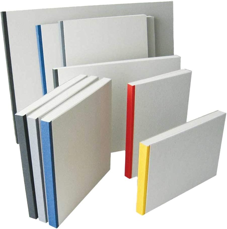 Kunst & Papier Pasteboard Sketchbook, 11.4" x 11.4", Yellow Spine