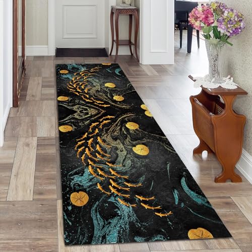Tapis traditionnel vintage impression haute définition à envers robuste - 5