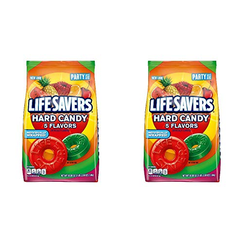 LIFE SAVERS Hard Candy 5 Flavors, 50-Ounce Party Size Bag ((2 Packs 0f 50-Ounce Party Size Bag))