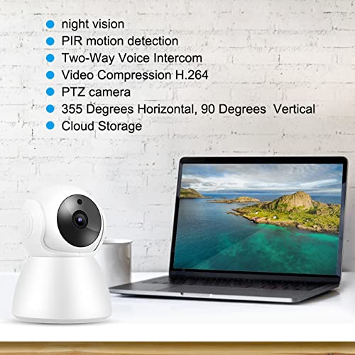 Monitor inteligente de bebê, intercomunicador de voz HD bidirecional com câmera e áudio para idosos