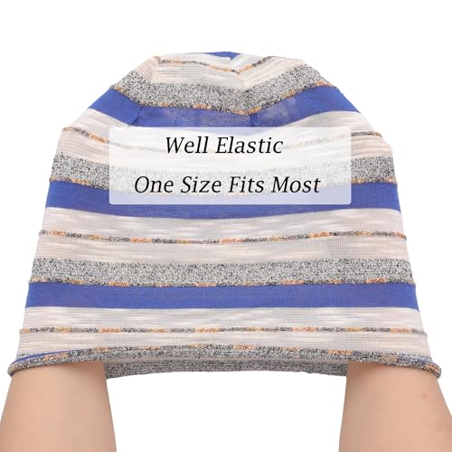Image of ZLYC Cotton Thin Slouchy Beanie Hat for Men Women Fashion Soft Stretch Knit Skull Cap
