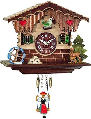 Engstler Cuckoo Clocks - Small House with a Natural Wood Finish