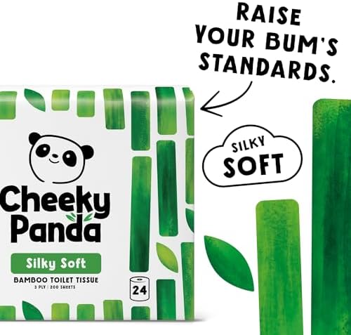 The Cheeky Panda Bamboo Toilet Rolls Bulk Buy – 24 Rolls of 3 Ply Toilet Paper | Plastic Free Packaging and Sustainable Tissue Paper | White - View 5