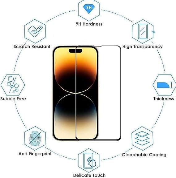 Diamond Glass 9H Sertlik Antistatik Temperli Cam Ekran Koruyucu –Tecno Spark 40 Pro + için Şeffaf, Çizilmelere ve Darbelere Karşı Maksimum Koruma