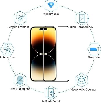 Diamond Glass 9H Sertlik Antistatik Temperli Cam Ekran Koruyucu –Tecno Spark 40 Pro + için Şeffaf, Çizilmelere ve Darbelere Karşı Maksimum Koruma