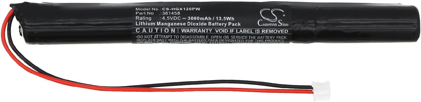 Replacement Battery for 120-ME, GX 120 ME, GX120, GX120ME PN: 381458 3000mAh / 13.5Wh