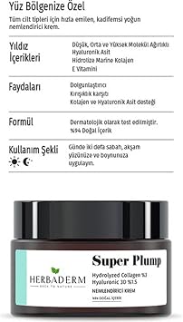 Herbaderm Super Plump Plumper Collagen + Hyaluronic 3d Moisturizing Cream