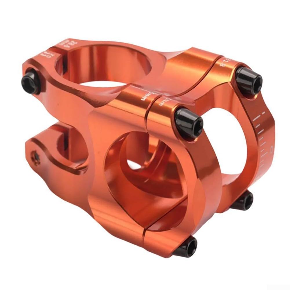 Honseadek, Attacco per manubrio per mountain bike, 31,8x35 mm in lega di alluminio ultraleggero lavorato CNC, per ciclismo in discesa, disponibile in più colori (nero)