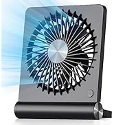 Koonie Portable Desk Fan, 20hrs Battery Operated Small USB Fan with Ultra Quiet 180° Tilt Folding...