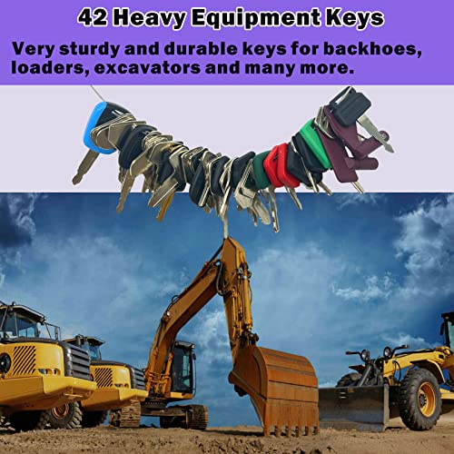 42 Heavy Construction Equipment Machine Operator Ignition Master Keys Set Fits Caterpillar Bobcat JD Case JLG JCB Volvo Hyster Ford New Holland Yanmar Takeuchi Kubota Komatsu Toyota Hitachi - Thumbnail 6