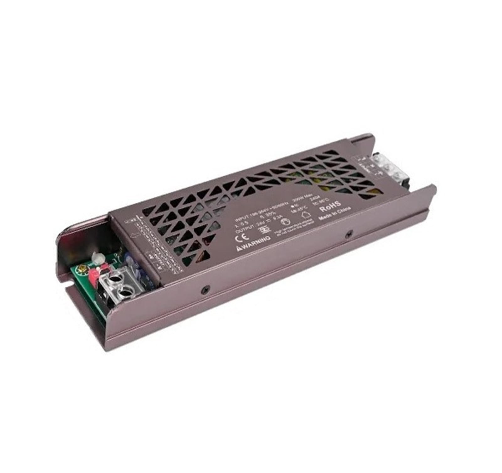 PWANUIGTE Adjustable LED Lighting Transformer Ultra-Thin Power Supply 60W 100W 150W 200W 300W 400W DC12V 24V(150W,24V)