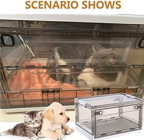 KRASS Atomization Box, Animal Oxygen ICU Cage for Dogs and Cats, Large Pet Daycare for Treatment, Respiratory Cough Nebulization Box,88L,Collector88