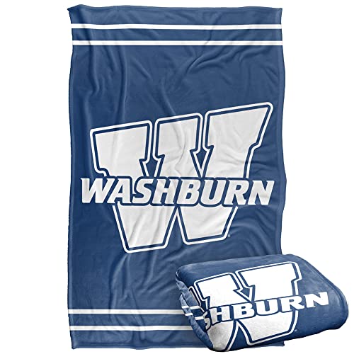 Washburn University Ichabods Blanket, 36"x58" Primary Logo,Silky Touch Super Soft Throw Blanket 36" x 58"