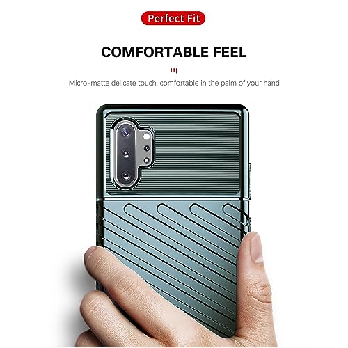 Image of Shockproof Back Cover Case for Samsung Galaxy Note 10 Plus 4G | 360 Degree Protection | Protective Design | Anti-Scratch Tough Slim TPU Case for Samsung Galaxy Note 10 Plus 4G (Green)