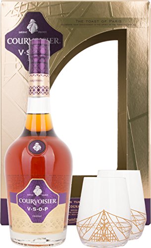 Courvoisier VSOP Cognac 70cl Gift Pack with 2 Branded Glasses