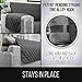 Sofa Shield Patented Sectional Couch Slip Cover, Cushion Protector, US Designed Reversible Stain and Dog Tear Resistant Slipcover, 30x30 inch Seat, Washable Covers for Dogs Pets, Charcoal