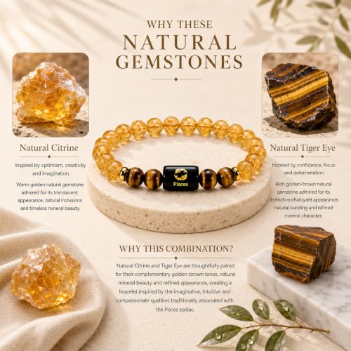 Image of Zodiac Bracelet for Men & Women | 12 Zodiac Signs & Rashi Collection | Natural Crystal Bracelets | Lab Tested Natural Stones | Premium Gift Box & Velvet Pouch