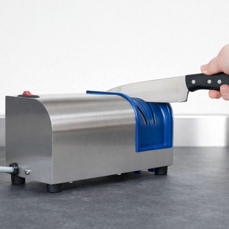 NSF Listed Electric Knife Sharpener with Removable Guidance System, 115V