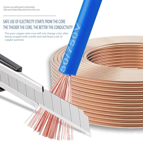 Fil souple multibrins 0.22mm² cuivre sans oxygène câble électrique auto AVSS