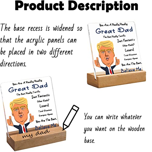 Dad Gifts - Fathers Day Gift - Birthday Gifts For Dad - Funny Gift For Dad And Father-In-Law,You Are A Really Really Great Dad For Desk Decorative Sign Keepsake For Home Office #TOP3
