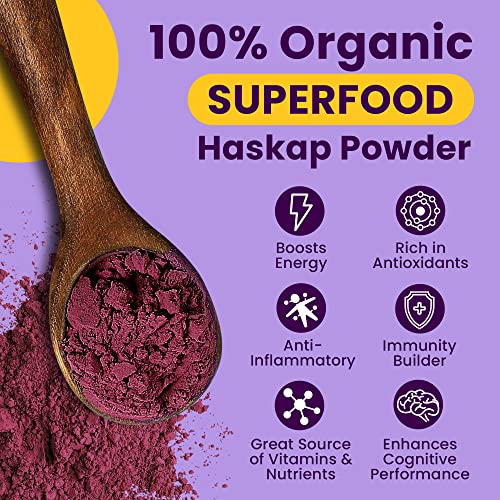 Haskap Berry Fruit Powder, Plant-Based Superfood Berry Powder, 30-Day Supply, Pure Haskap Superfruit Powder Extract With Antioxidants, Nutrient-Dense Canadian Grown Superberry, Sweet Prairie Haskap #TOP2