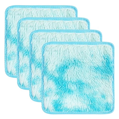 4 Pcs School Locker Rugs, Tie-dye 12'' x 12'' 12x12inch Square Plush ...