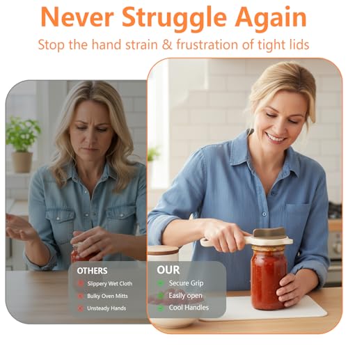 CLVEONOR 4-in-1 Adjustable Jar Opener — view 4
