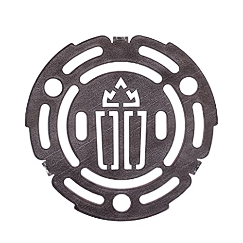 Meine Feuertonne Grillrost für Feuerplatte [ ANTIHAFT ] Für Grillplatten mit 20cm (200mm) Innendurchmesser | Leicht Entnehmbar | Mittelrost 3mm stark | Grill Einlegerost für Ihre Plancha Cover