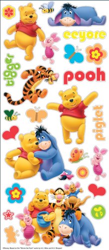 Disney grande piatto adesivi-Pooh & amici