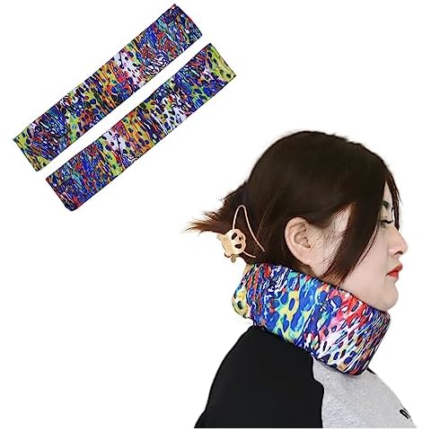 pinklilycare 2 Replacement Neck Brace Cover Sleeve for Almost All Commercial Cervical Collars Size Around 17.5" by 4" Skin Friendly Prevent Dust Sweat Absorbing and Breathable Cover