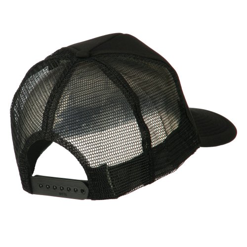 Foam Front Golf Style Mesh Back Cap - Black Osfm #TOP2