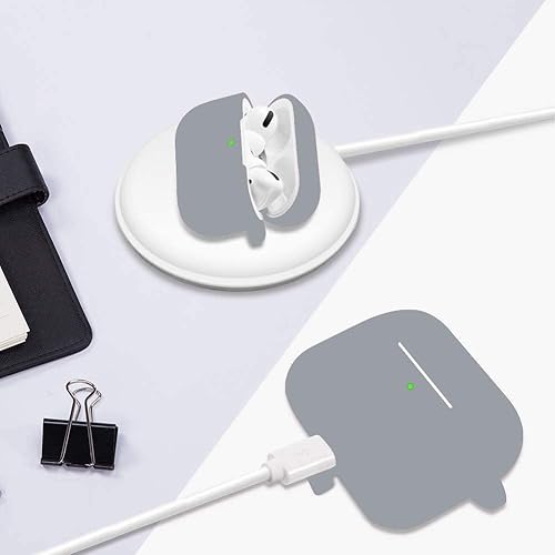 Miniatura 6 de Funda protectora para Airpods Pro Funda de carga con puntas para las orejas, 1 par, funda de silicona para Air Pods con suave y lindo pompón de