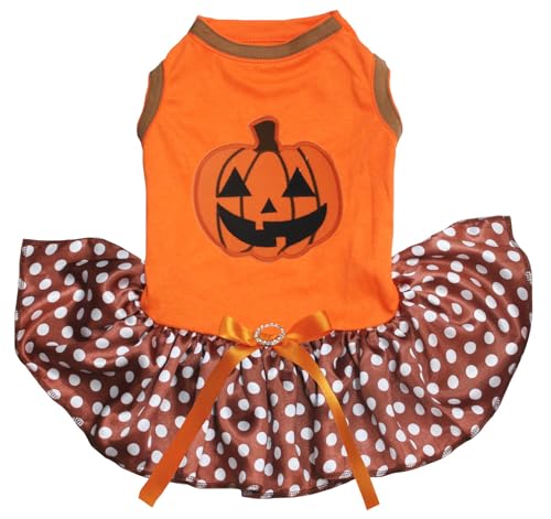 Robe citrouille pour chien confortable et extensible taille XXL orange - 2