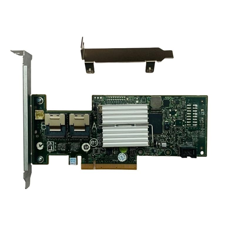 H200 6Gb PCI-e SAS SATA 8-Port RAID Card + 2 SATA 8087 Cables