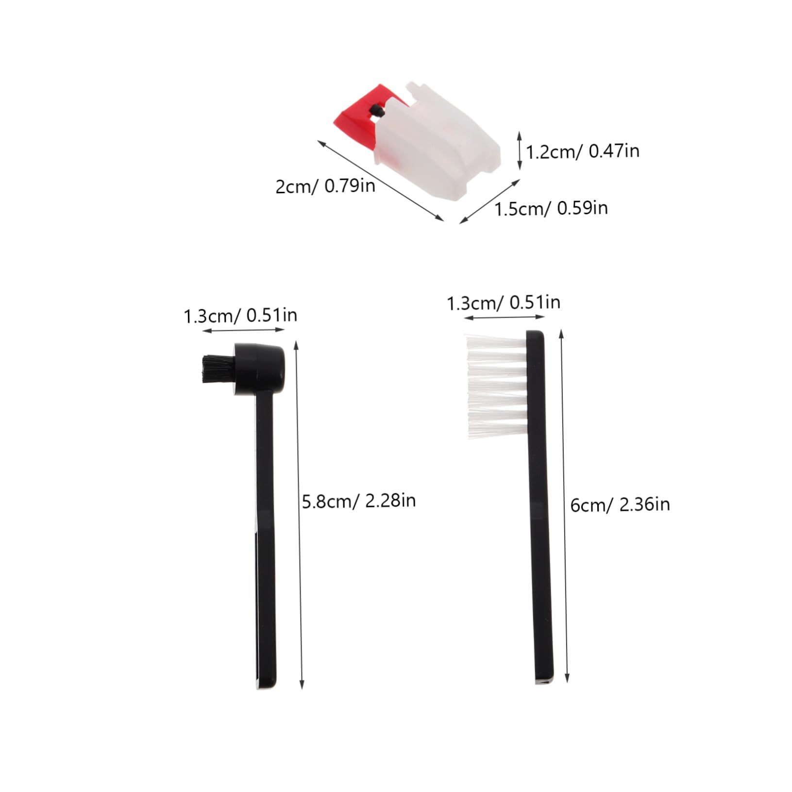 GOOHOCHY 1set Record Player Needle Replacement Vinyl Cleaning Brush Turntable Accessories for Quality Environments