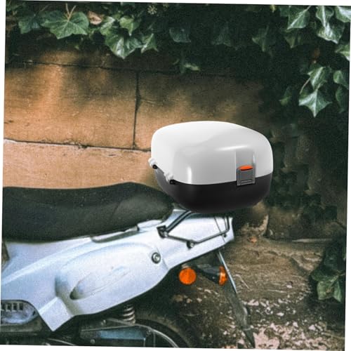 Boîte de rangement blanche arrière ABOOFAN coffre étanche moto - 4