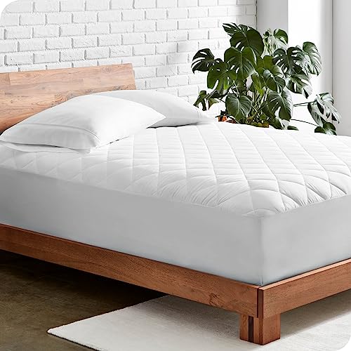 Bare Home Quilted Fitted Mattress Pad (Twin XL White)