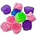 TuDu 10PCS 3D Mini Moule en Silicone en Forme de Rose pour gâteau Cupcake Fondant DIY Fleur outil pâte à sucre décoration
