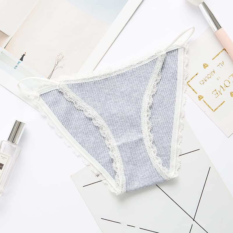 Cabb -pants sports comfortable underwear Women underwear women's underwear cute panties (Color : Gray, Size : 1pc)