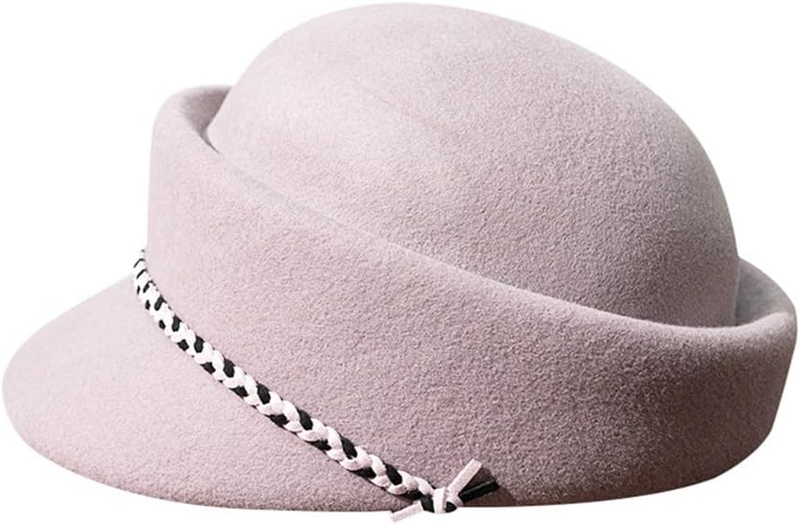 Beret Hat Women's Cap British Vine Wool Felt Gift Autumn and Winter