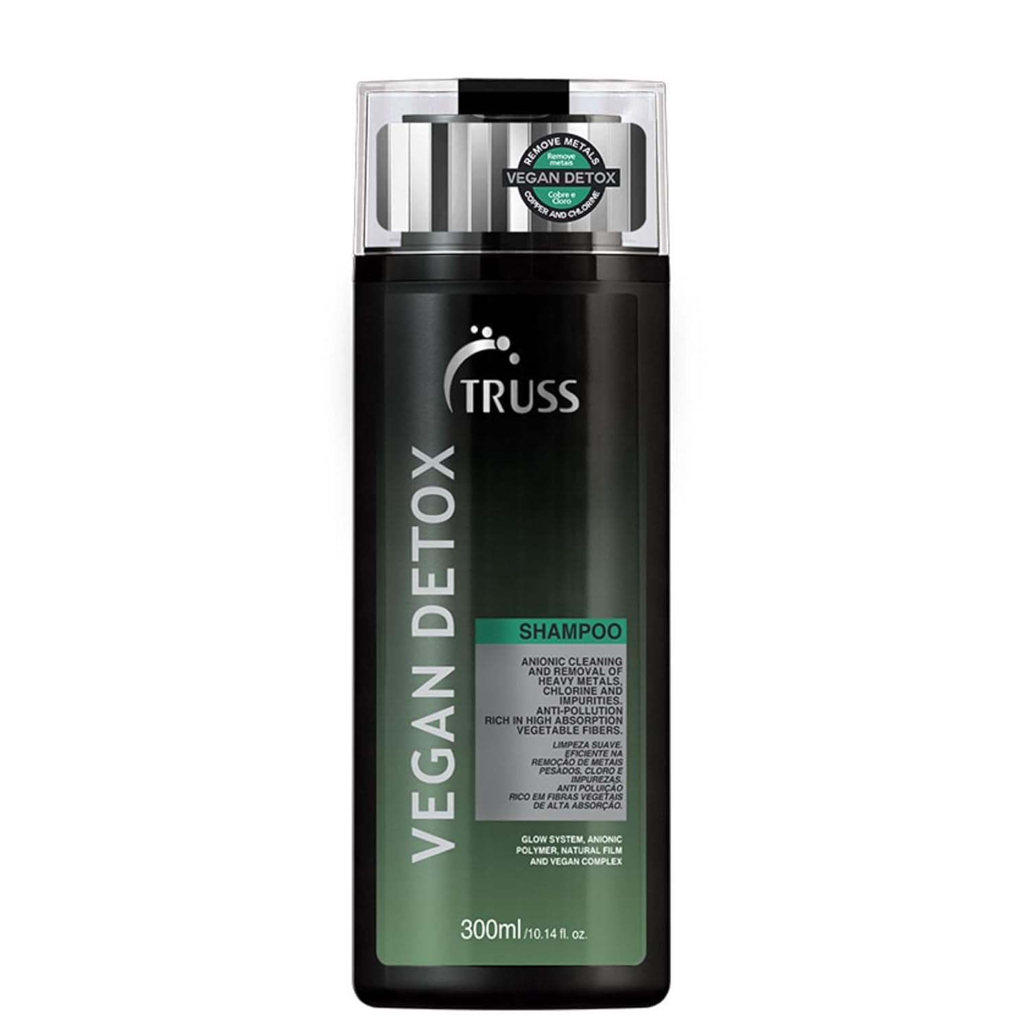 TRUSS Vegan Metal Detox Shampoo - Clarifying Shampoo for Women & Men - Gently Cleanses Build-Up, Excess Oil, & Chlorine - Creates a Pollution Barrier