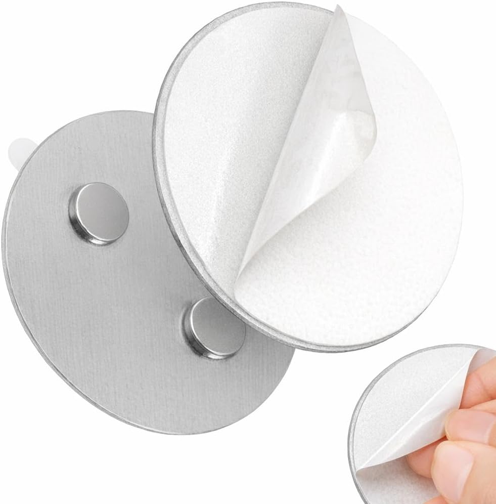 ECENCE Magnetic Smoke Detector Installation Tool 20pcs Magnetic Adhesive Pads with 3M Glue for Smoke Alarms Ø 70mm, No Drilling Or Screws, Quick and Easy Fastening