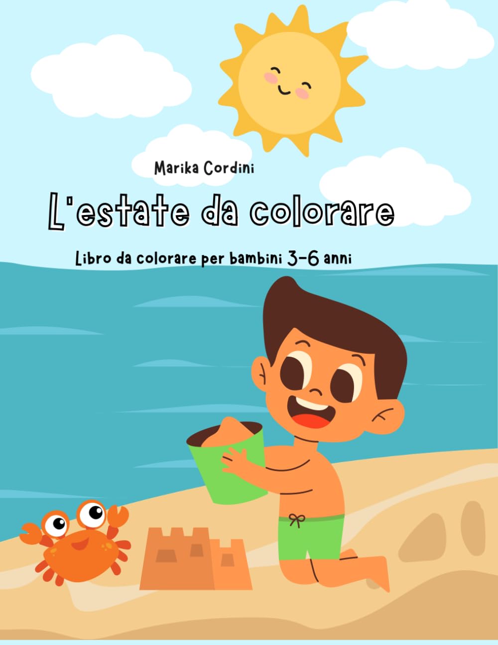 L'estate da colorare: Libro da colorare per bambini 3-6 anni